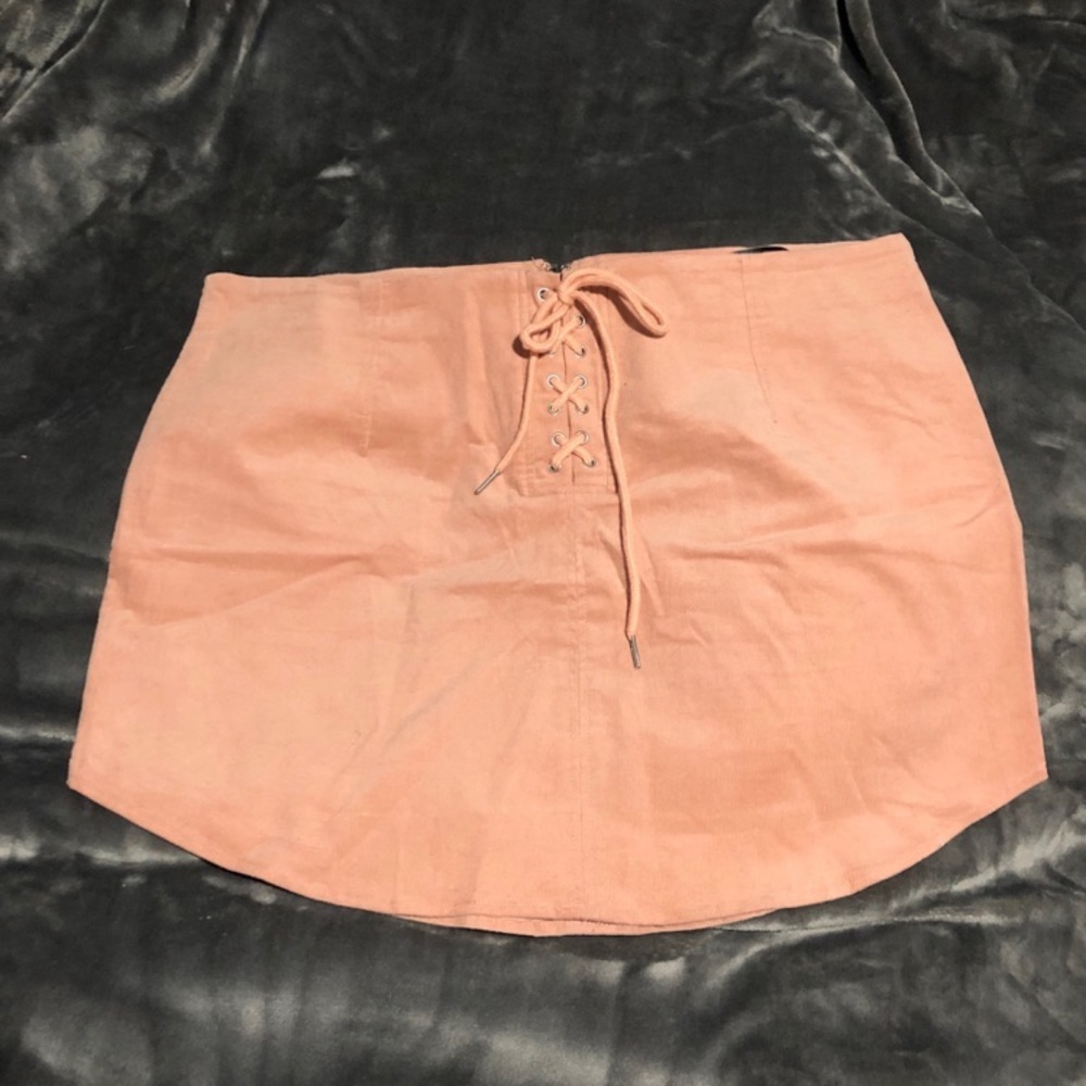 2XL dusty rose corduroy dollskill mini skirt